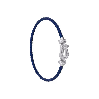 FORCE 10 BRACELET 18K WHITE GOLD AND DIAMONDS MEDIUM MODEL