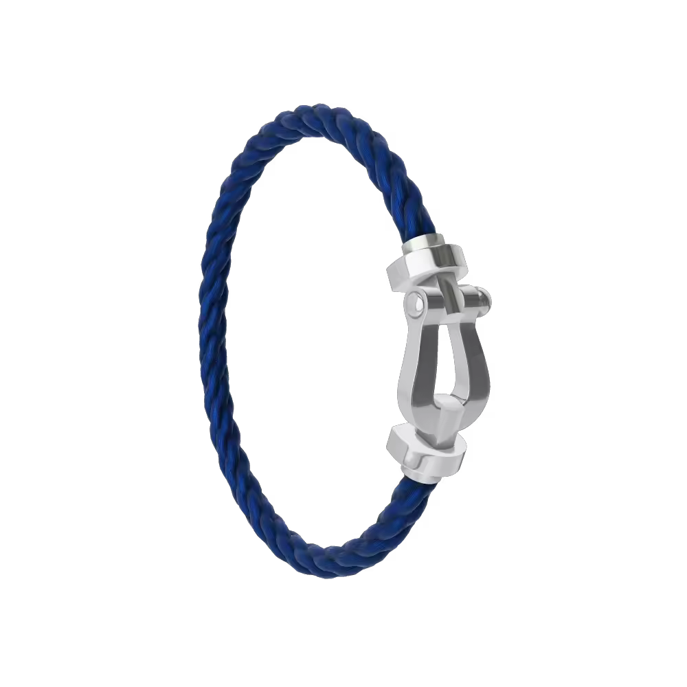 FORCE 10 BRACELET 18K WHITE GOLD LARGE MODEL