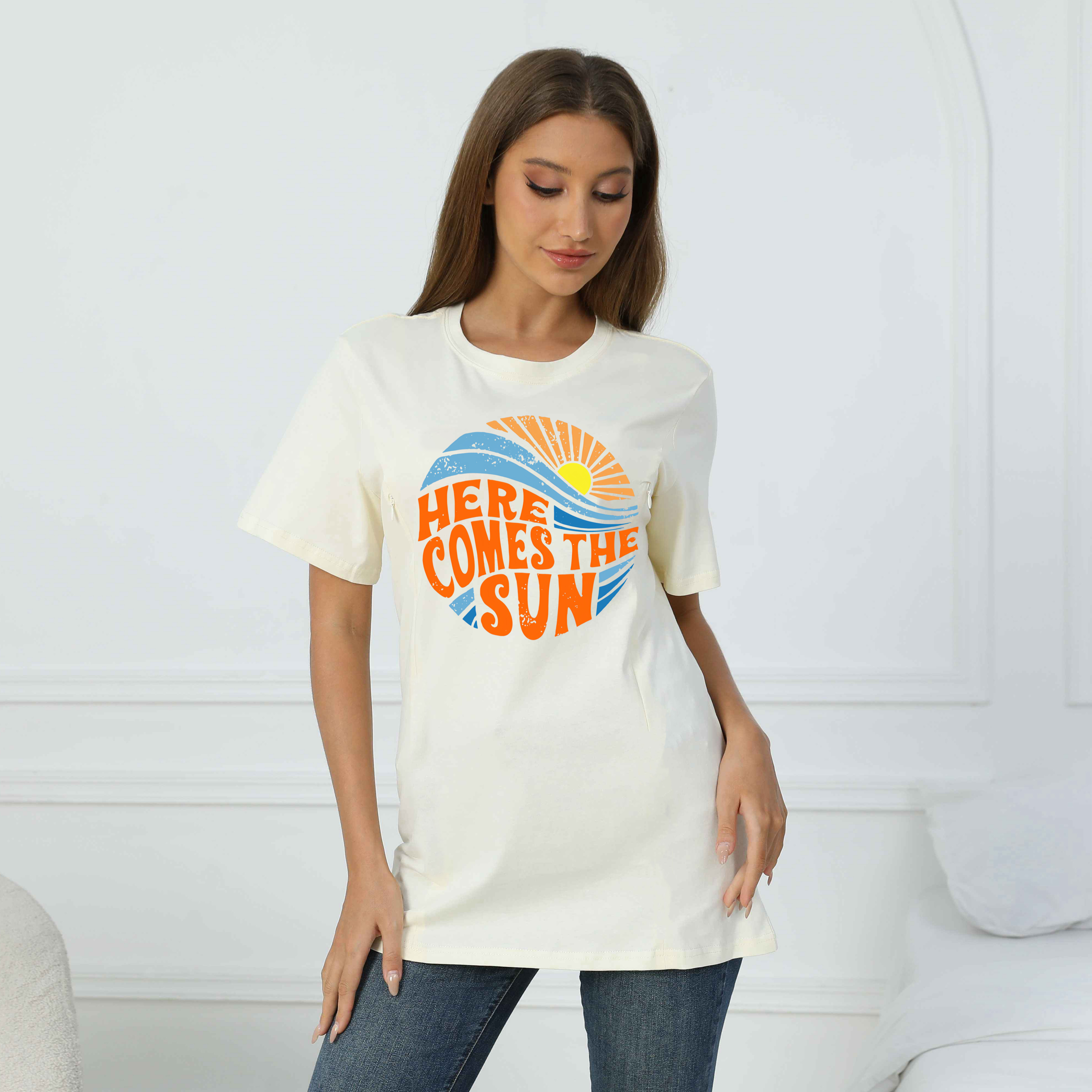Here Comes the Sun Nursing T-shirt