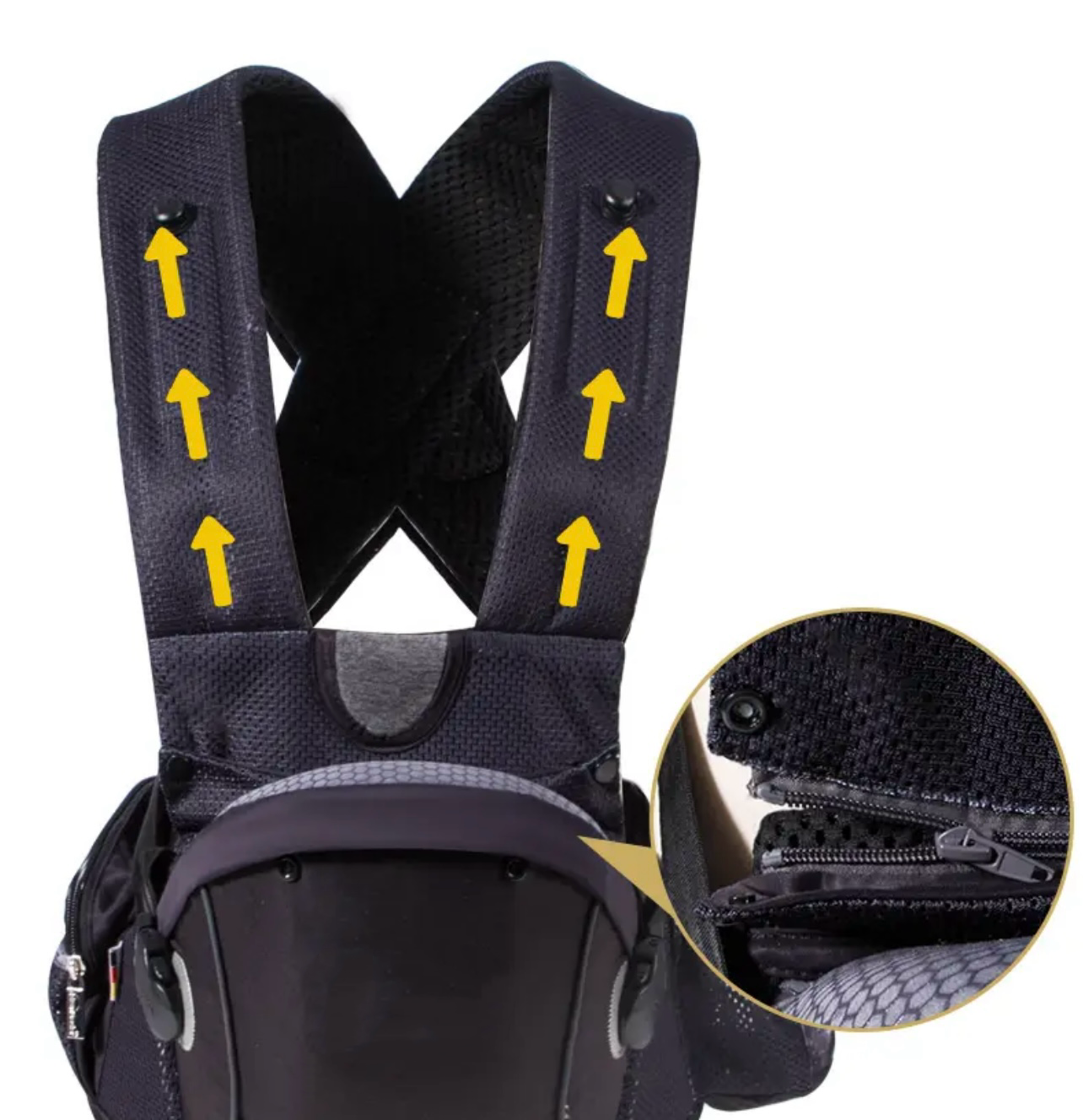 Dual-shoulder Horizontal Newborn Carrier with waist support