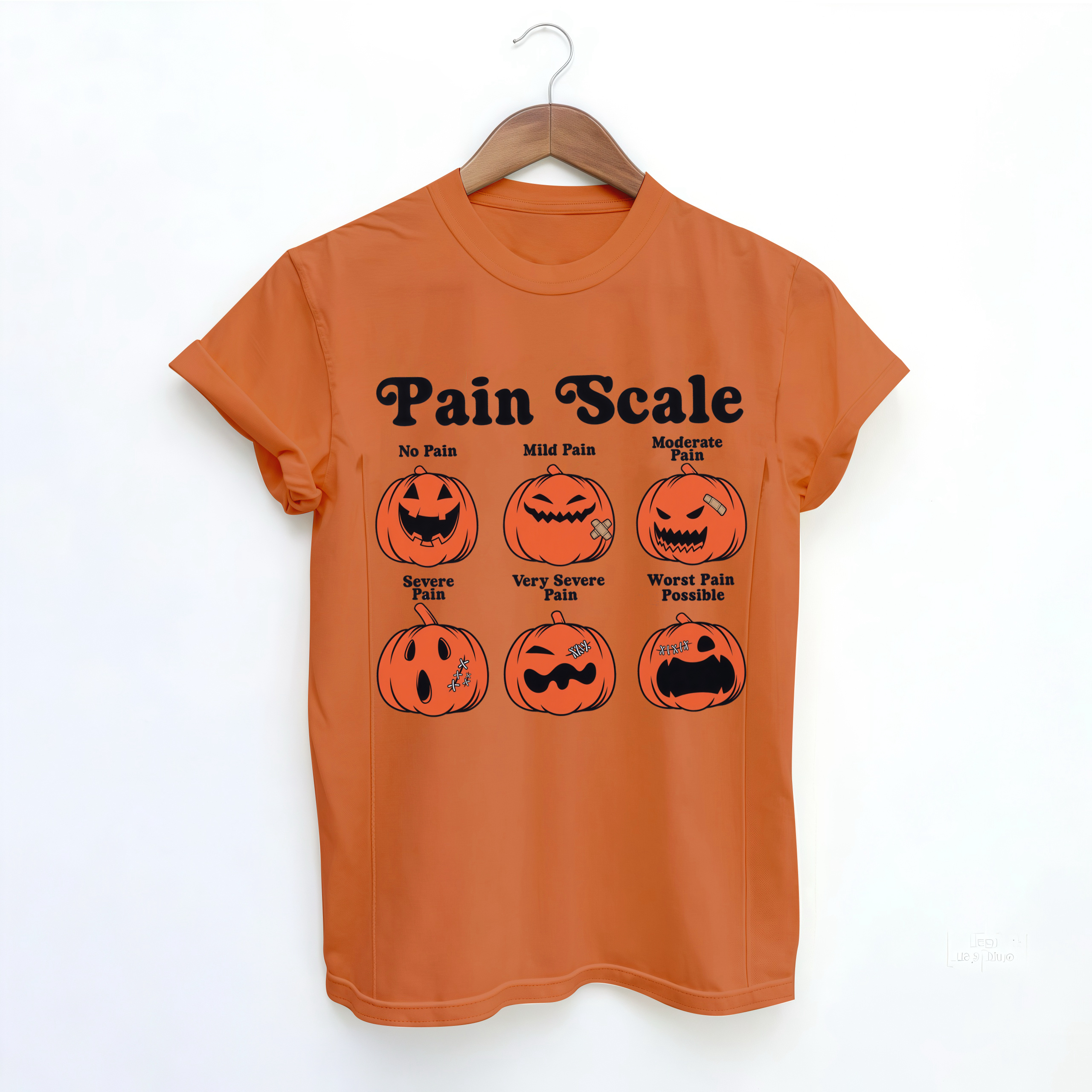 Pain Scale Fall Pumpkin Nursing T-shirt