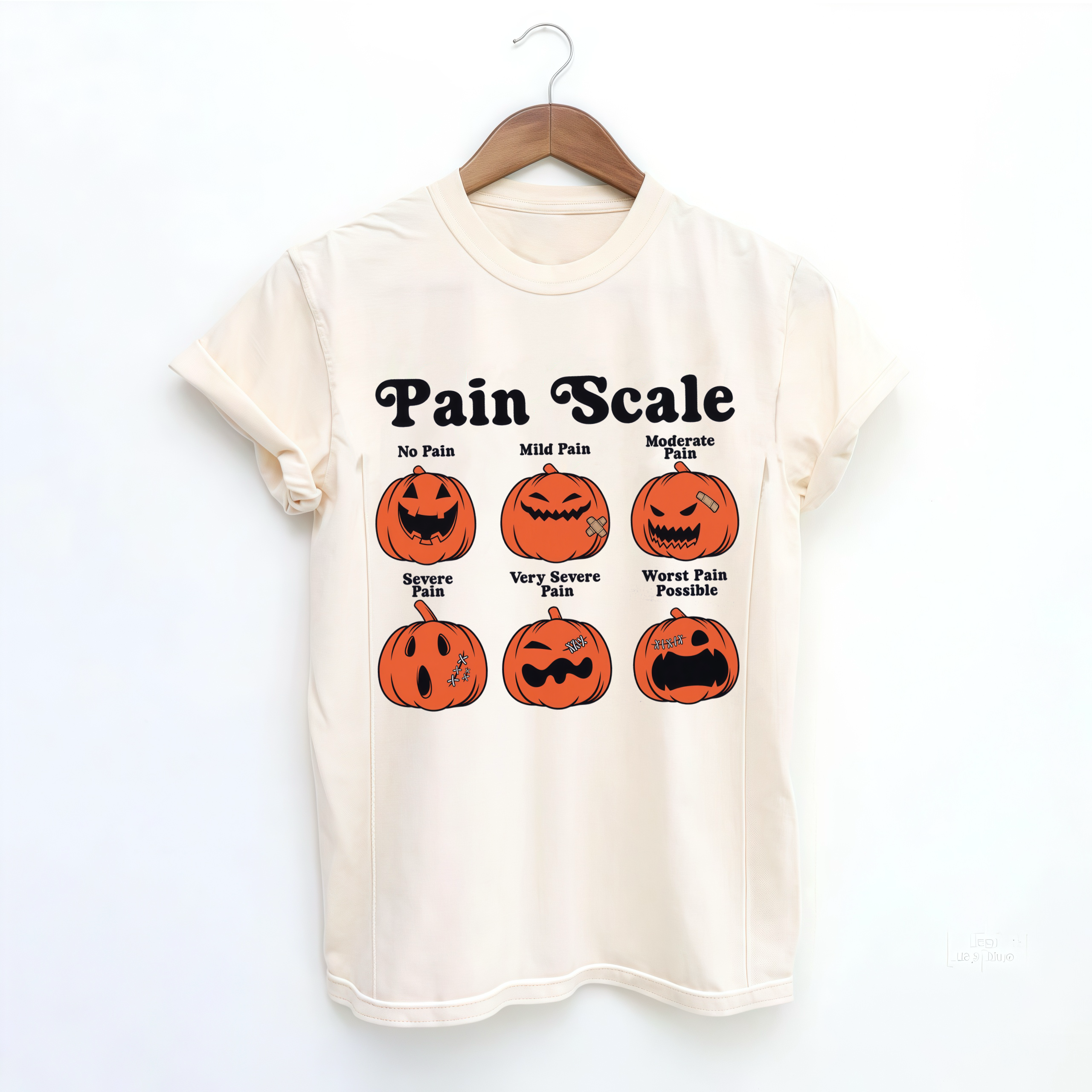 Pain Scale Fall Pumpkin Nursing T-shirt