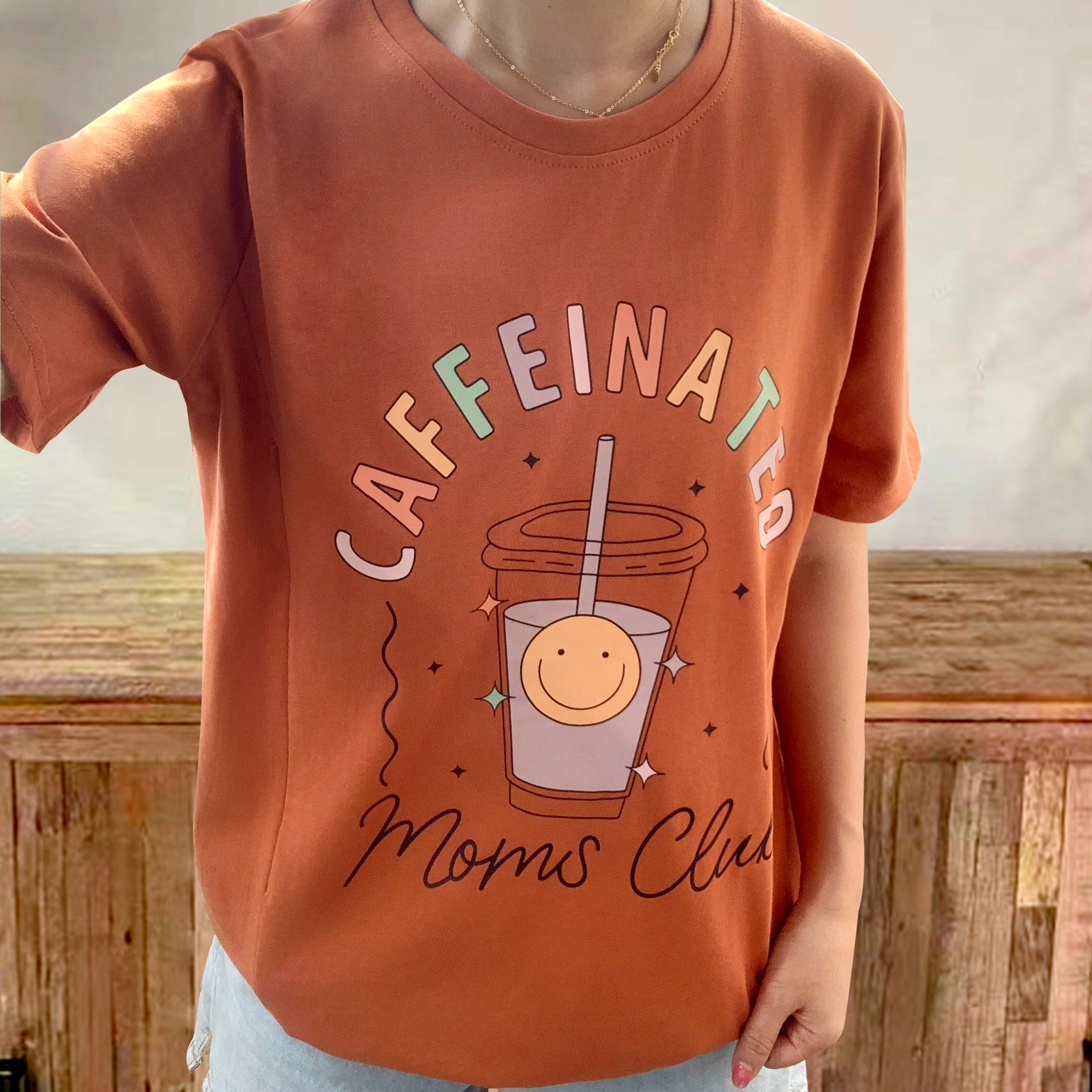 Caffeinated Moms Club  Nursing Tee-LullabMommy