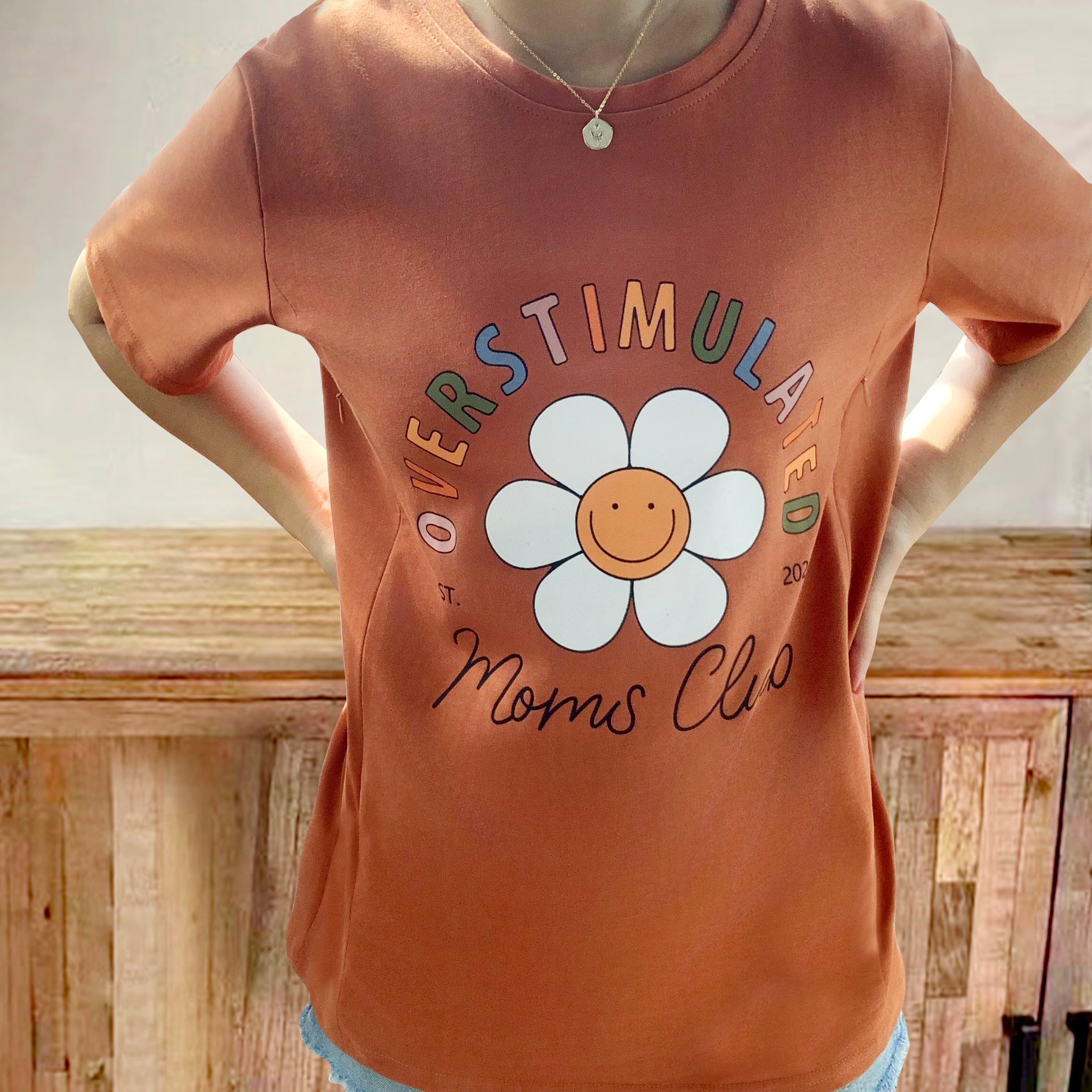 Overstimulated Moms Club Nursing T-shirt-LullabMommy