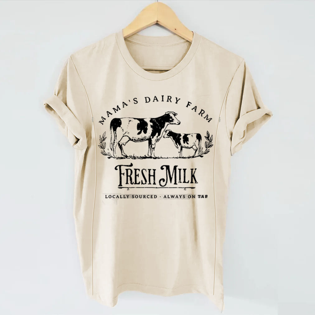 Mama's Dairy Farm Breastfeeding T-Shirt-LullabMommy