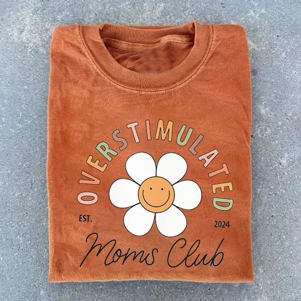 Overstimulated Moms Club Nursing T-shirt-LullabMommy