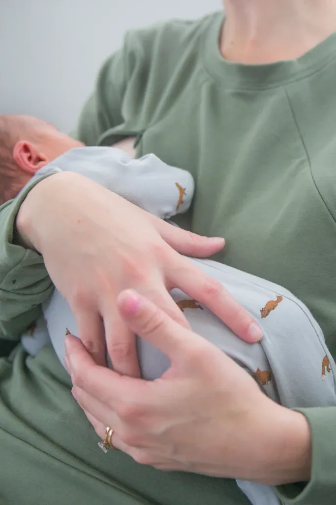 Farm Fresh Christmas Tree Nursing Sweatshirt-LullabMommy