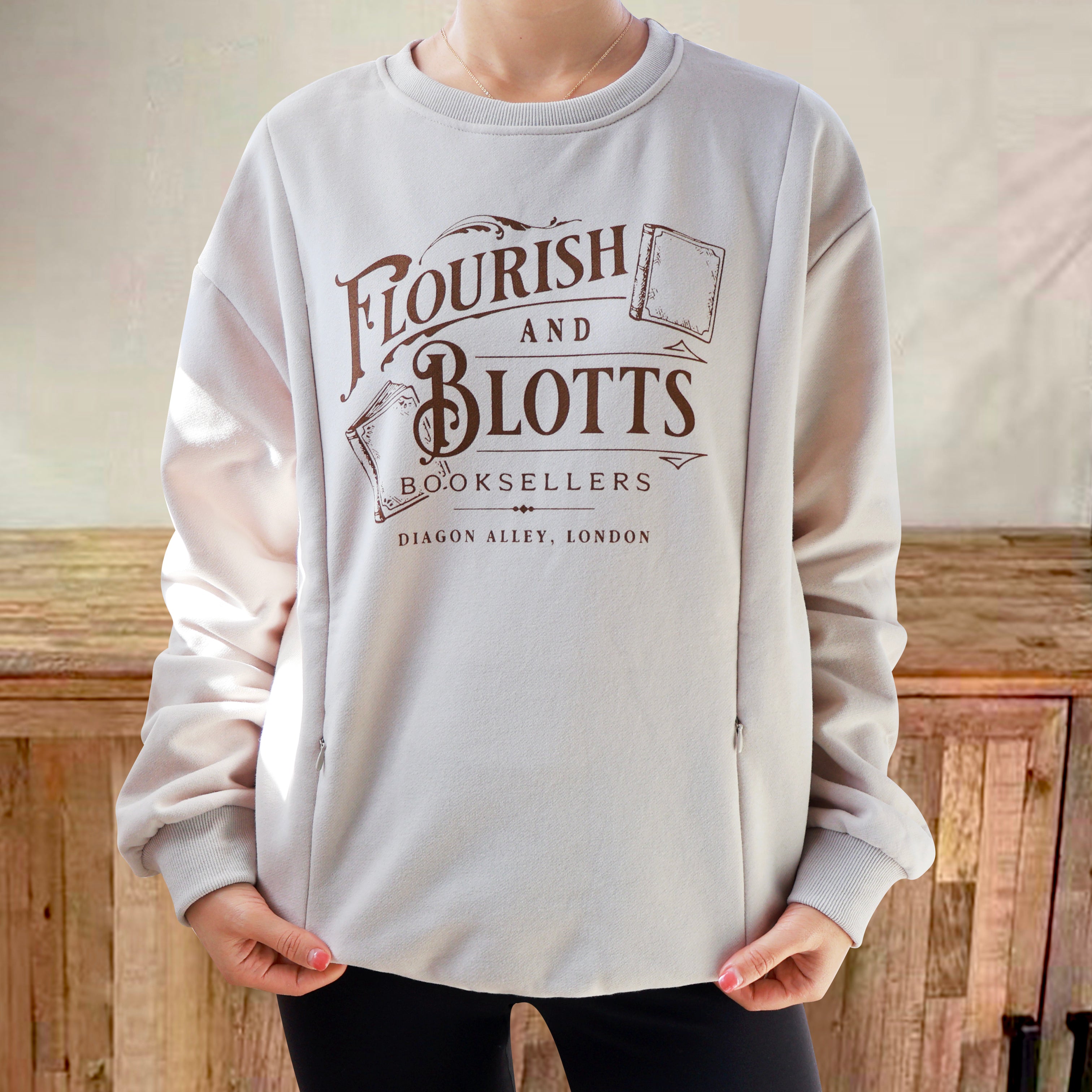 Flourish and Blotts Nursing Sweatshirt-LullabMommy