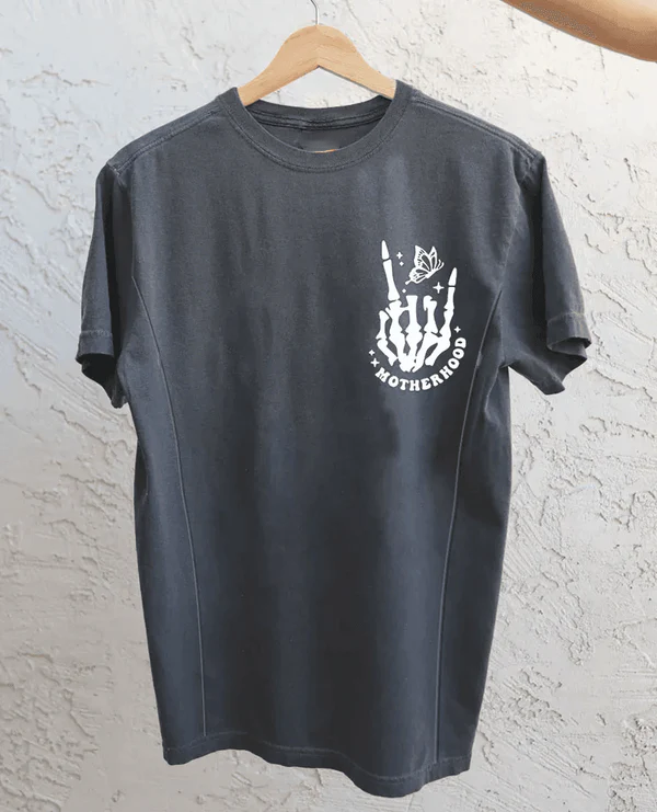 Motherhood Sometimes I Rock It Sometimes It Rocks Me Nursing T-shirt-LullabMommy