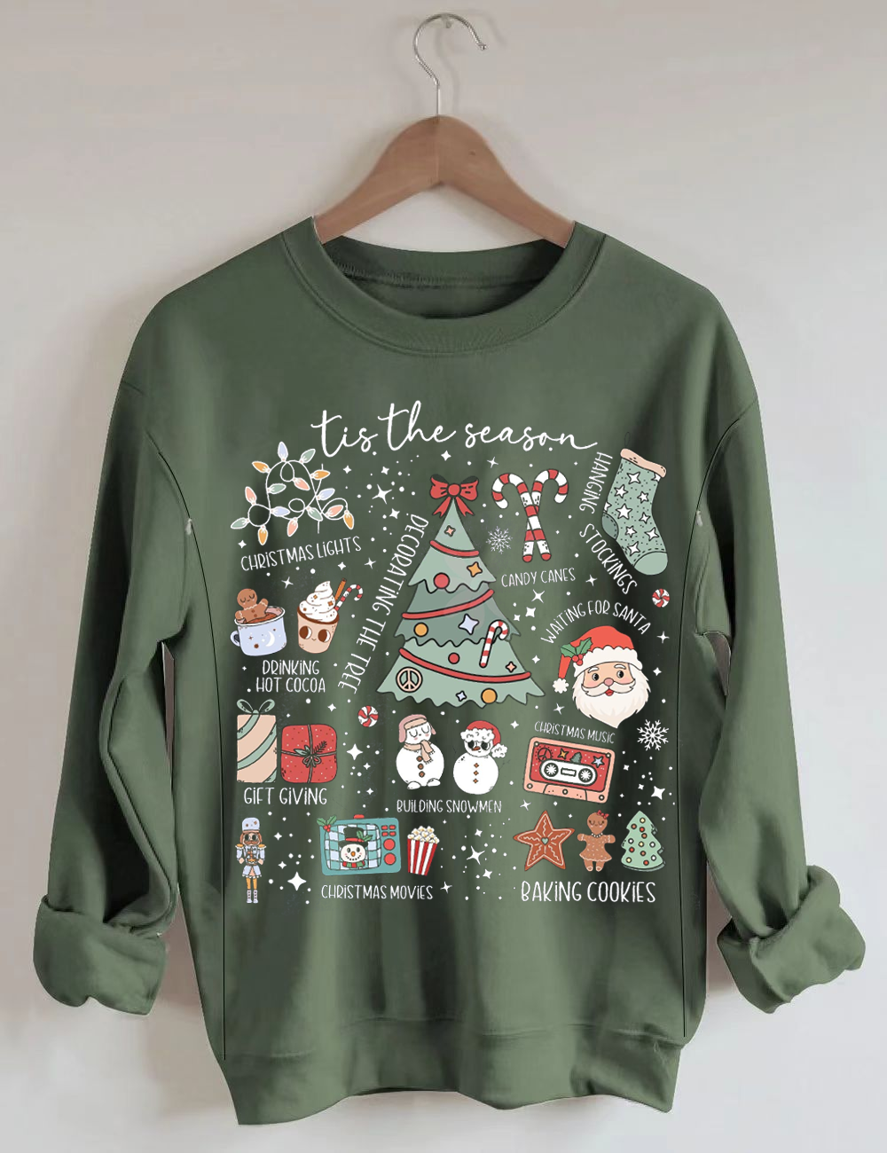 Retro Christmas Nursing Sweatshirt-LullabMommy