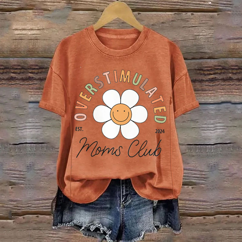 Overstimulated Moms Club Nursing T-shirt-LullabMommy