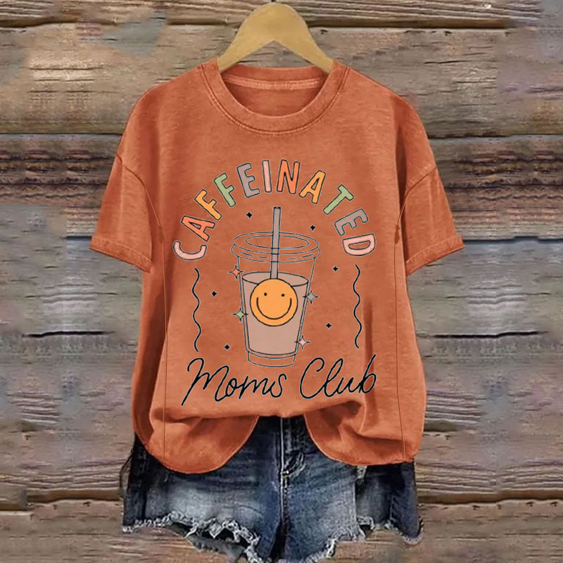 Caffeinated Moms Club  Nursing Tee-LullabMommy