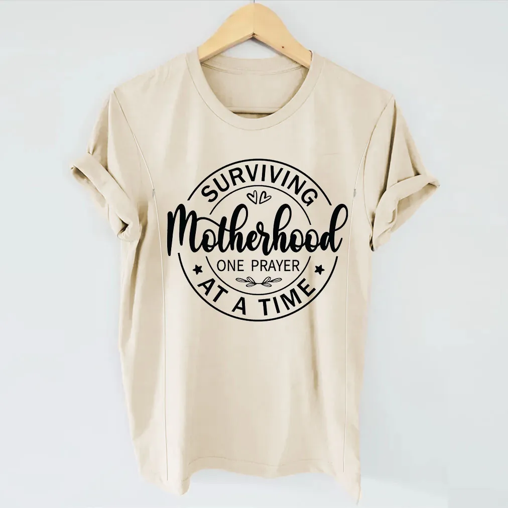 Motherhood Zipper Nursing T-shirt-LullabMommy