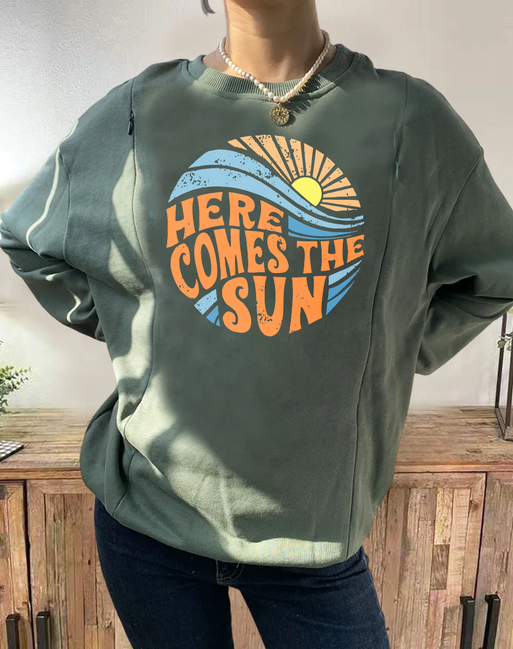 Here Comes the Sun Breastfeeding Sweatshirt