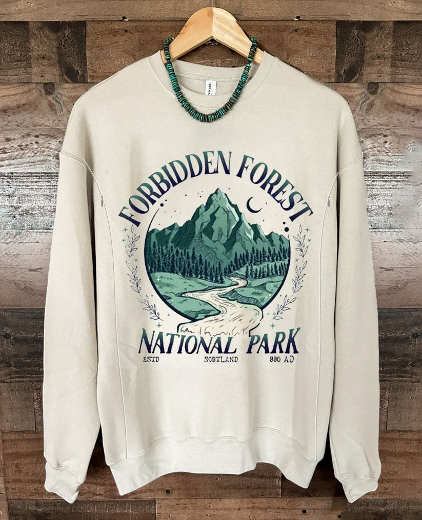 Forbidden Forest National Park Nursing Sweatshirt-LullabMommy