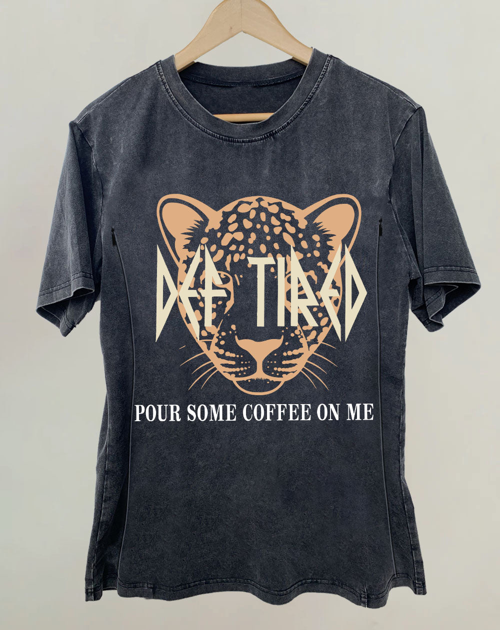 Def Tired Acid Wash Breastfeeding T-shirt