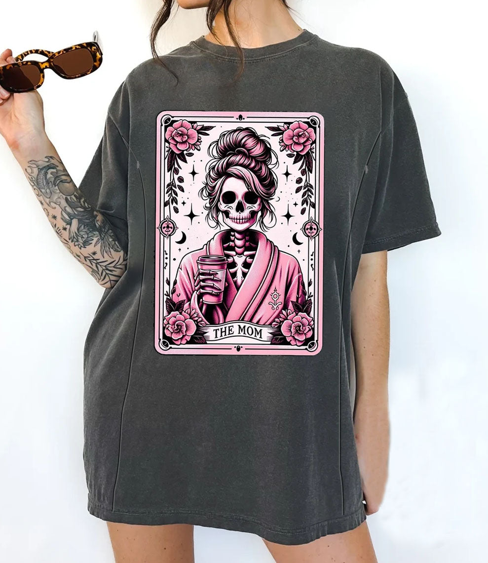 The Mom Tarot Card Nursing T-shirt-LullabMommy