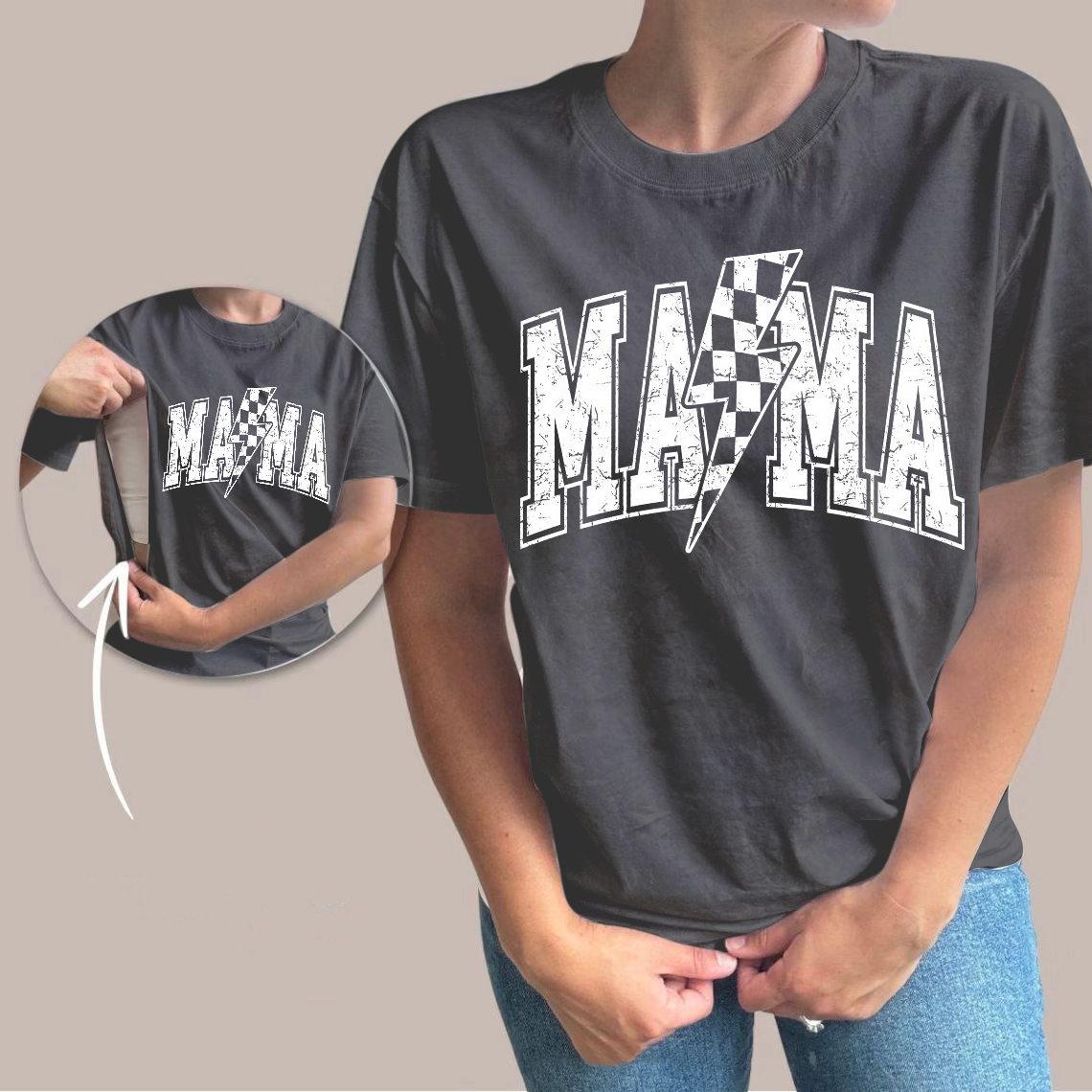 Lightning Bolt Mama Nursing Tee