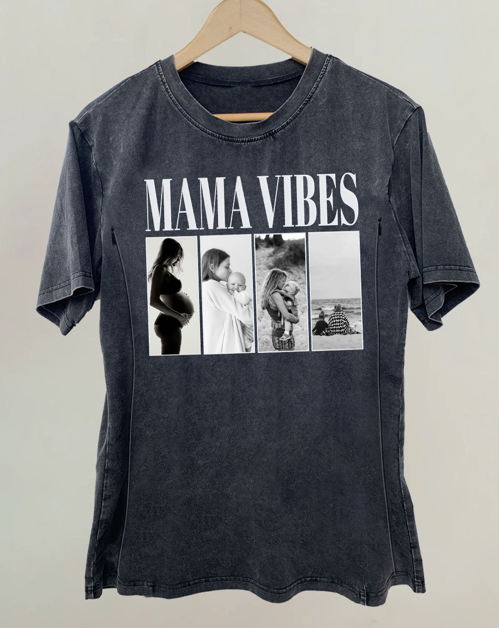 Custom Mama Vibes Nursing T-shirt