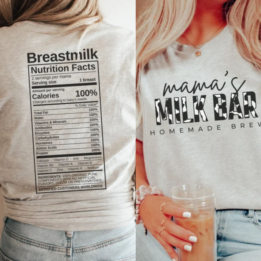 Mama's Milk Homemade Brew Breastfeeding T-shirt-LullabMommy