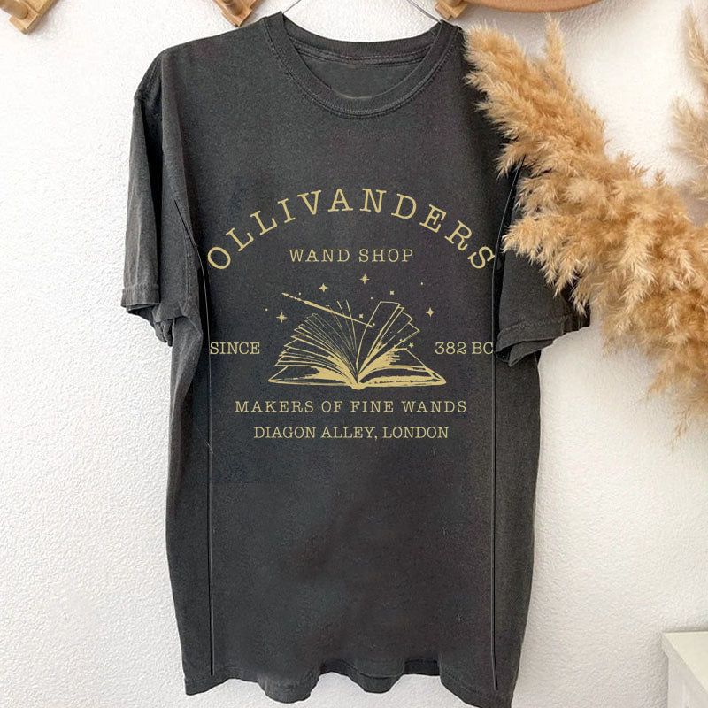 Ollivanders Wand Shop Nursing T-shirt-LullabMommy