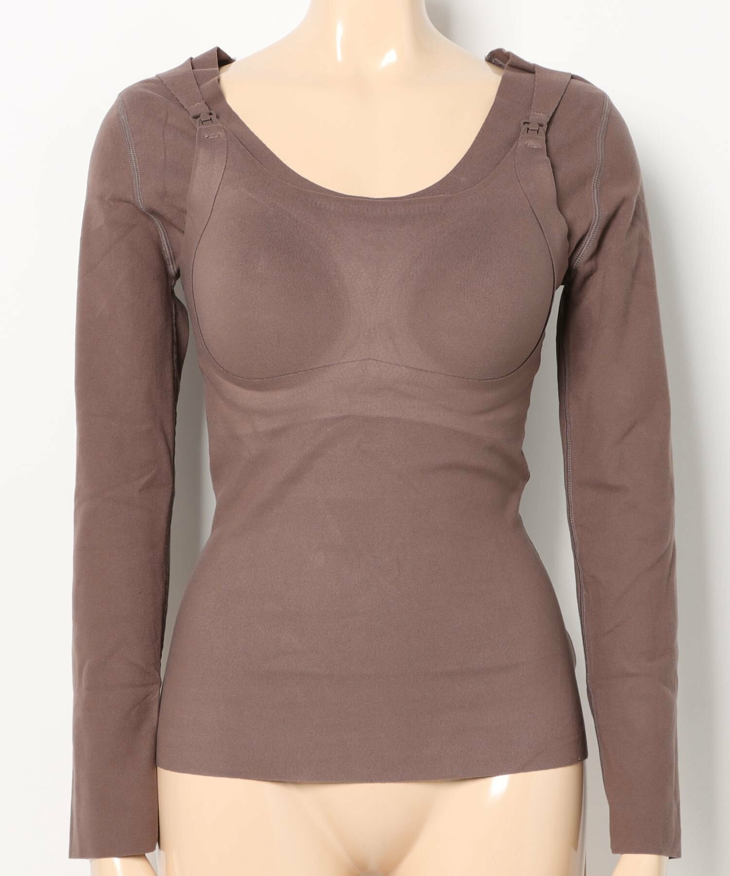 Long Sleeve Nursing Top With Bra