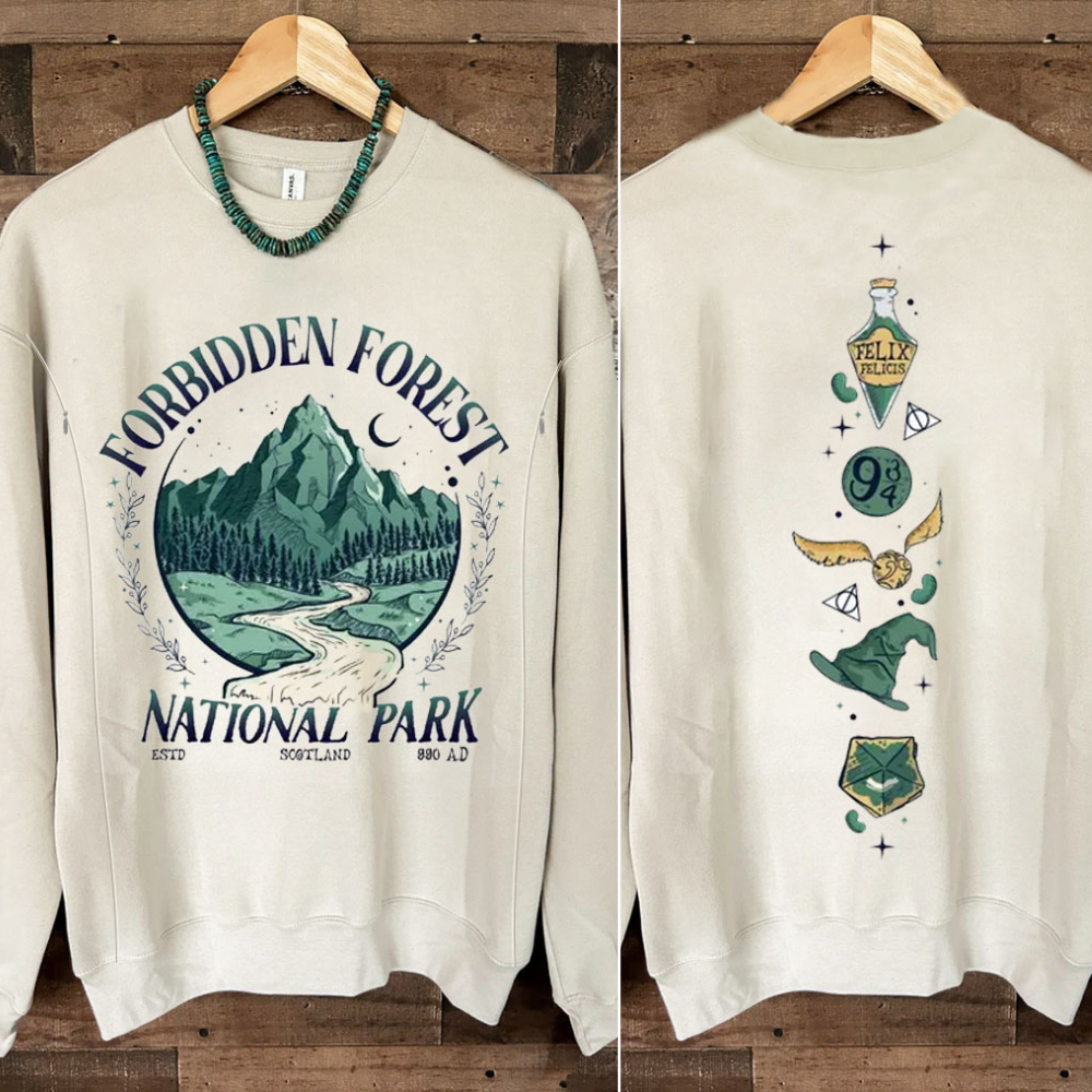 Forbidden Forest National Park Nursing Sweatshirt-LullabMommy
