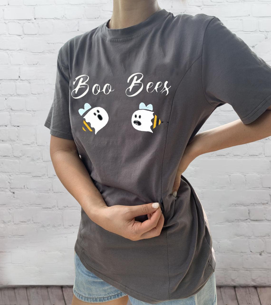 Cotton Zipper Nursing T-shirt-LullabMommy