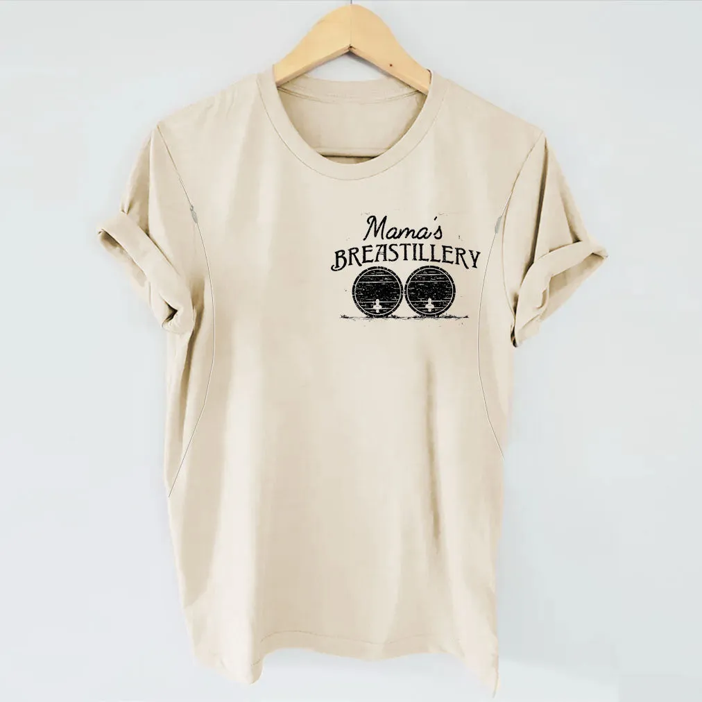Mama‘s Breastillery Crewneck Nursing T-shirt-LullabMommy