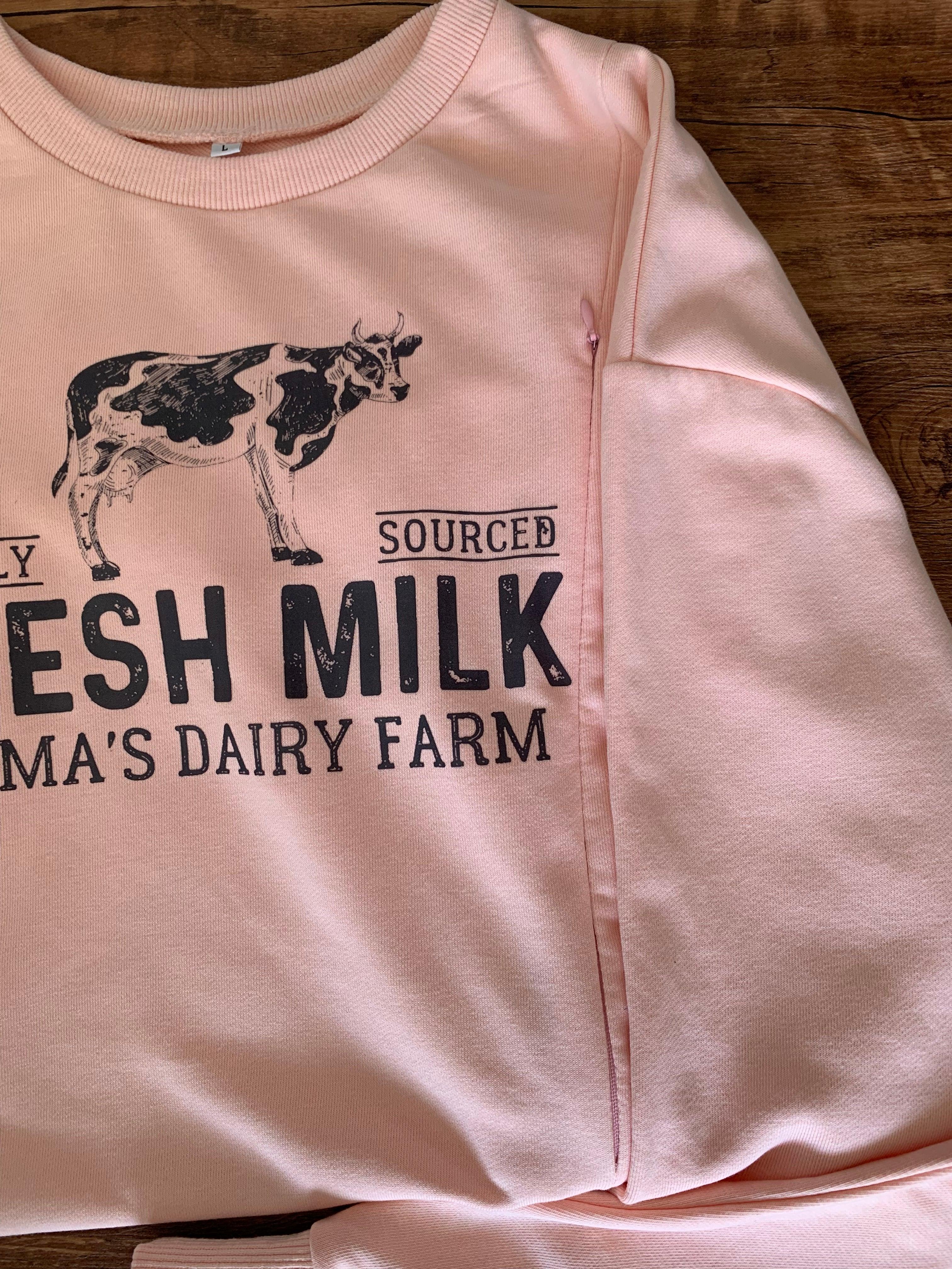 Eat Local Breastfeeding Nursing Friendly Sweatshirt-LullabMommy