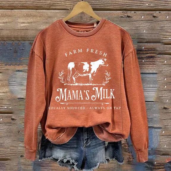 Farm Fresh Mama's Milk Breastfeeding Sweatshirt-LullabMommy