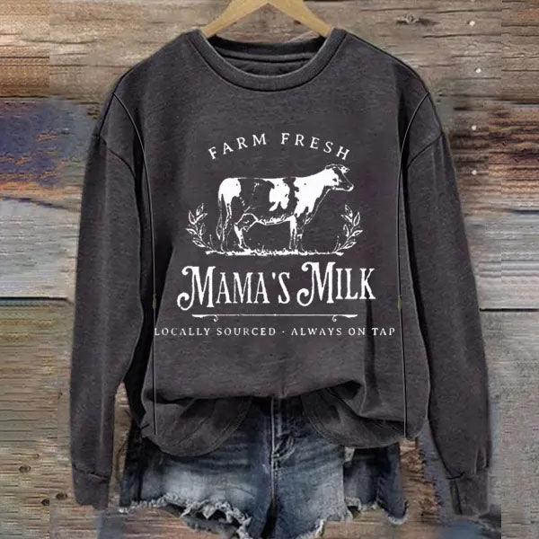 Farm Fresh Mama's Milk Breastfeeding Sweatshirt-LullabMommy