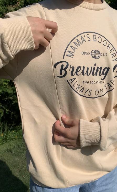 Funny Breastfeeding Nursing Crewneck Sweatshirt-LullabMommy