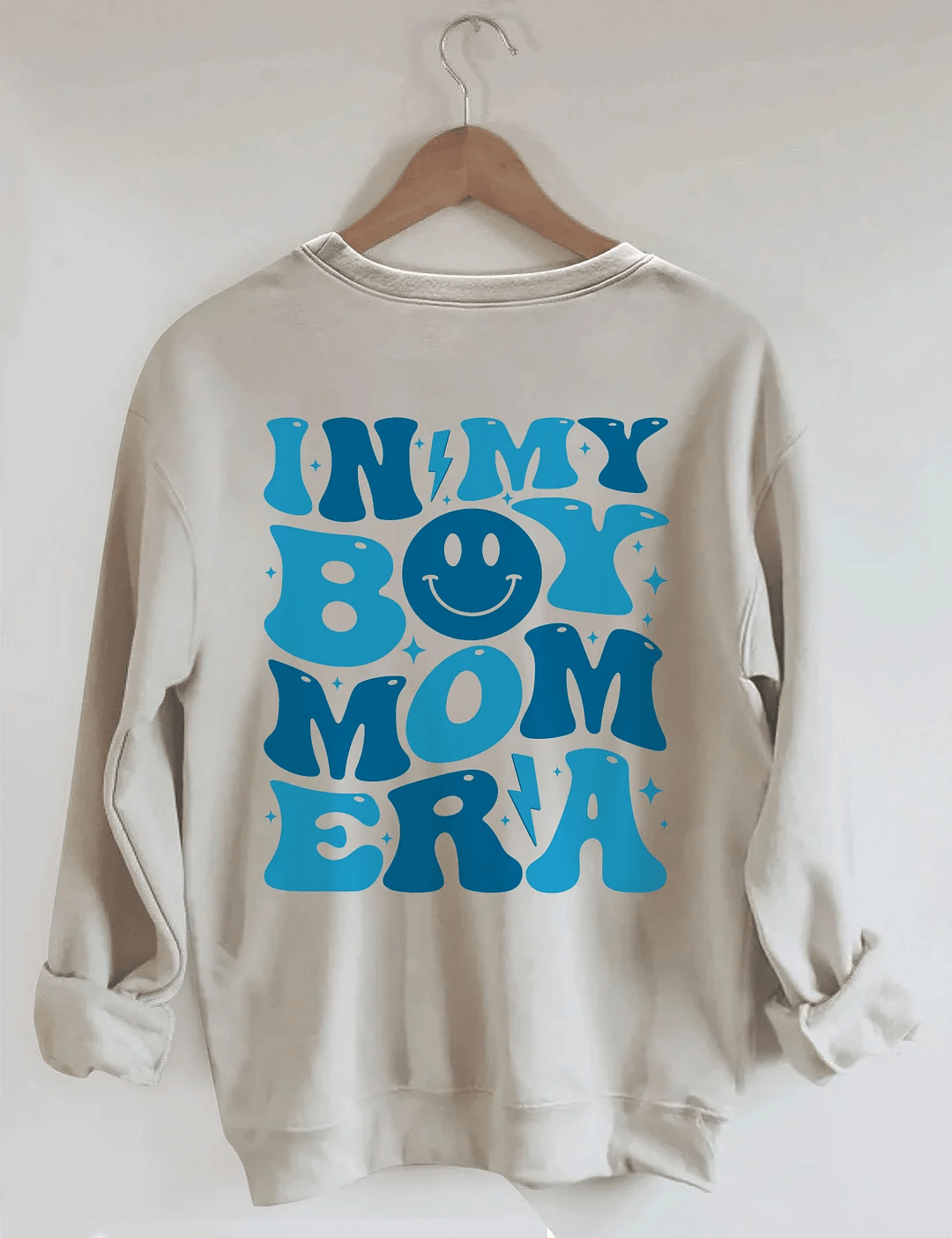 In My Boy Mom Era Crewneck Sweatshirt-LullabMommy