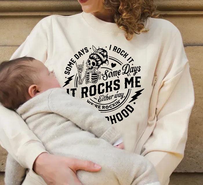 It Rocks Me Funny Breastfeeding Sweatshirt-LullabMommy