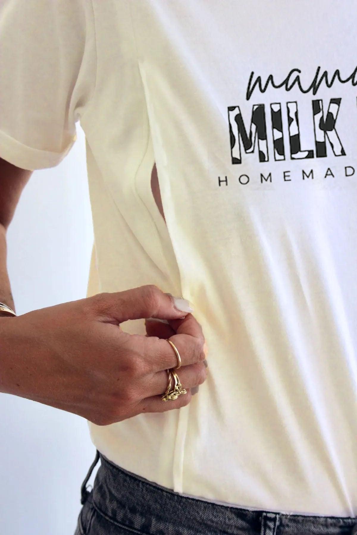 Mama's Milk Homemade Brew Breastfeeding T-shirt-LullabMommy