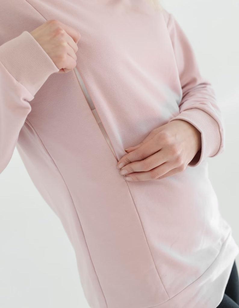 New Mom Breastfeeding Easy for Nursing Sweatshirt-LullabMommy