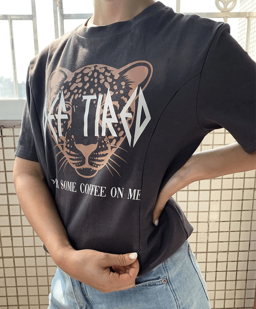 Pour Some Coffee On Me Nursing T-shirt-LullabMommy