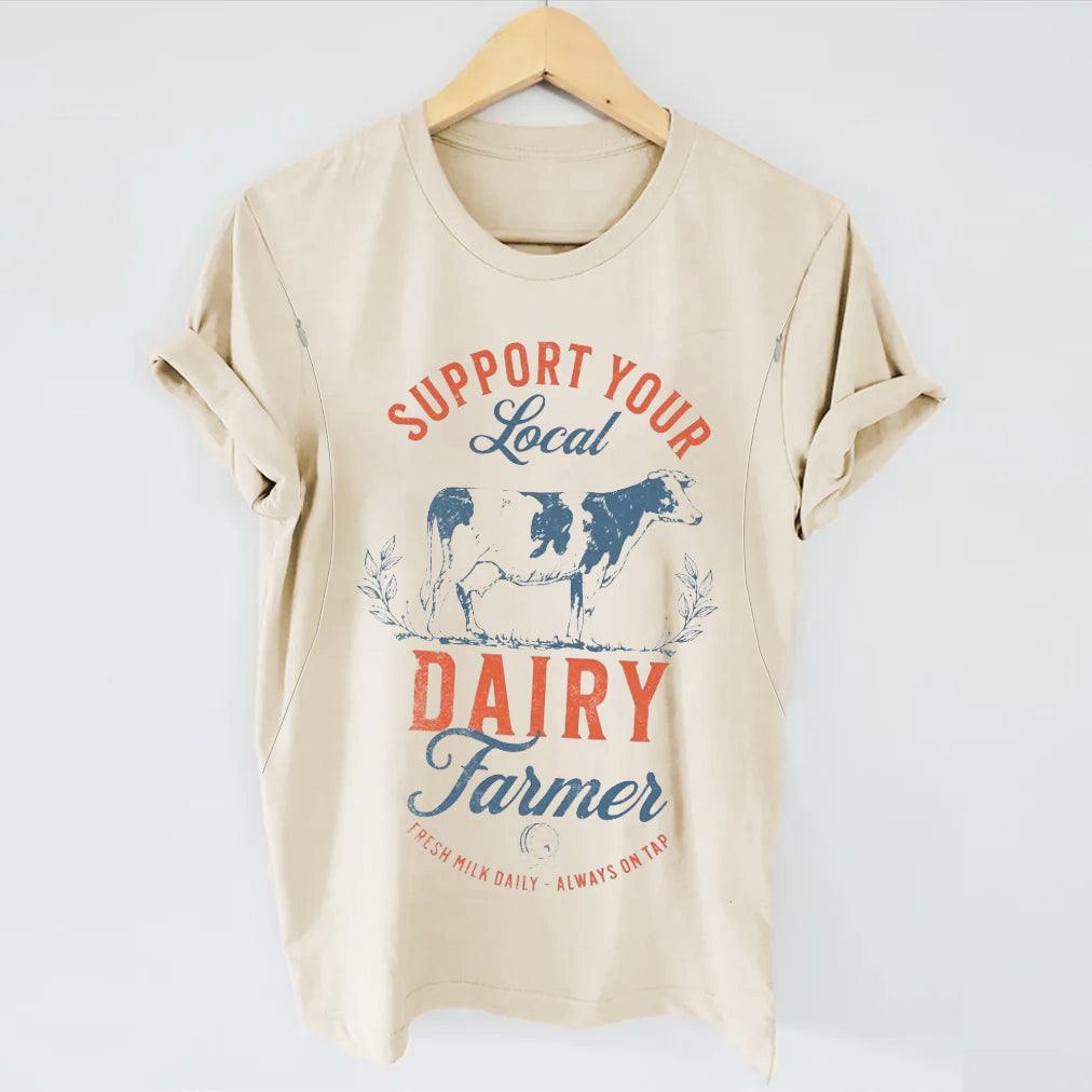 Support Your Local Farmer Breastfeeding T-shirt-LullabMommy