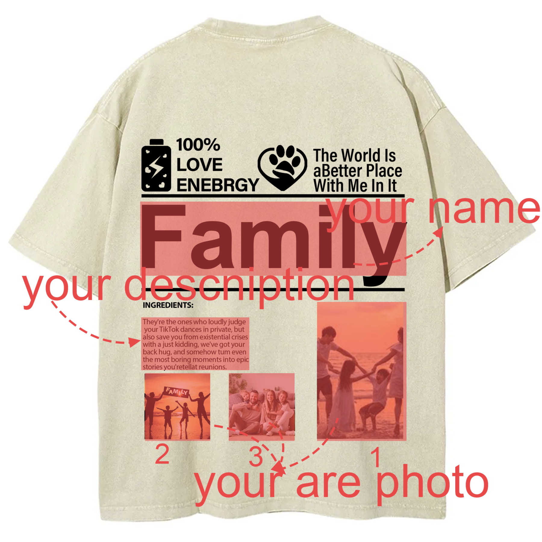 Design your own clothing pattern Unisex Fit Washed T-Shirt
