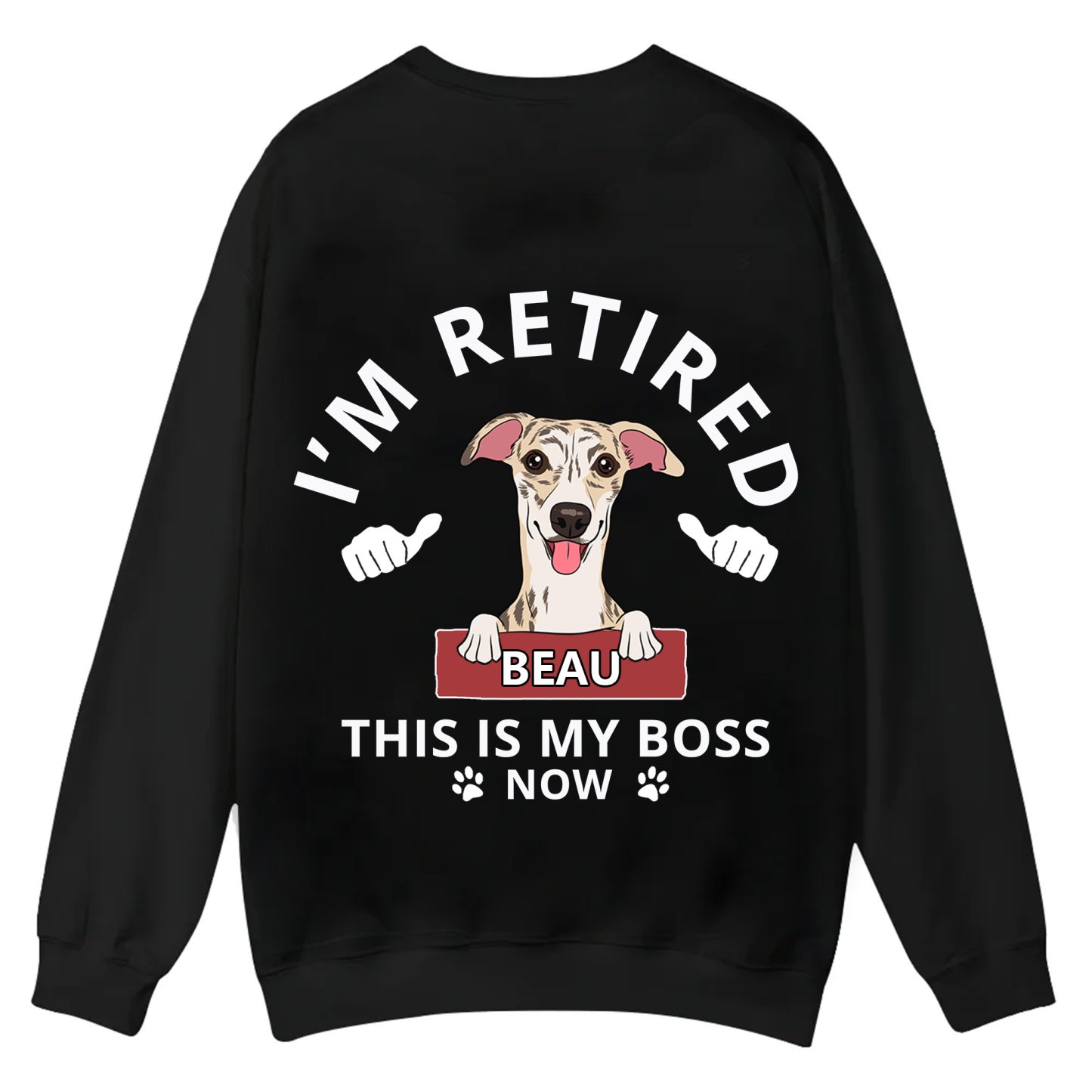 This Is My Boss - Personalized Custom Unisex Casual Crewneck Sweatshirt