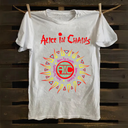 Unisex Vintage Alice in Chains Cotton T-Shirt