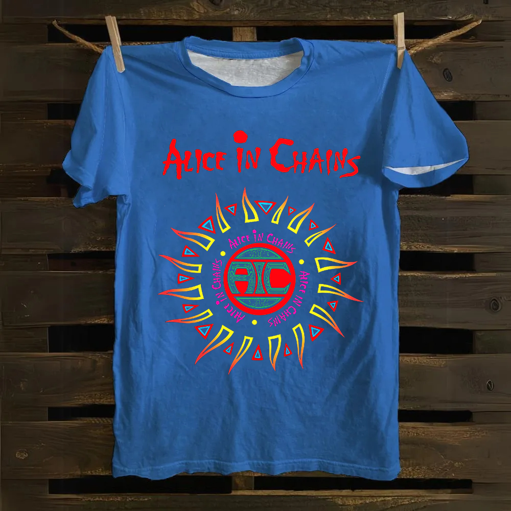 Unisex Vintage Alice in Chains Cotton T-Shirt