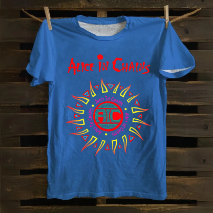 Unisex Vintage Alice in Chains Cotton T-Shirt