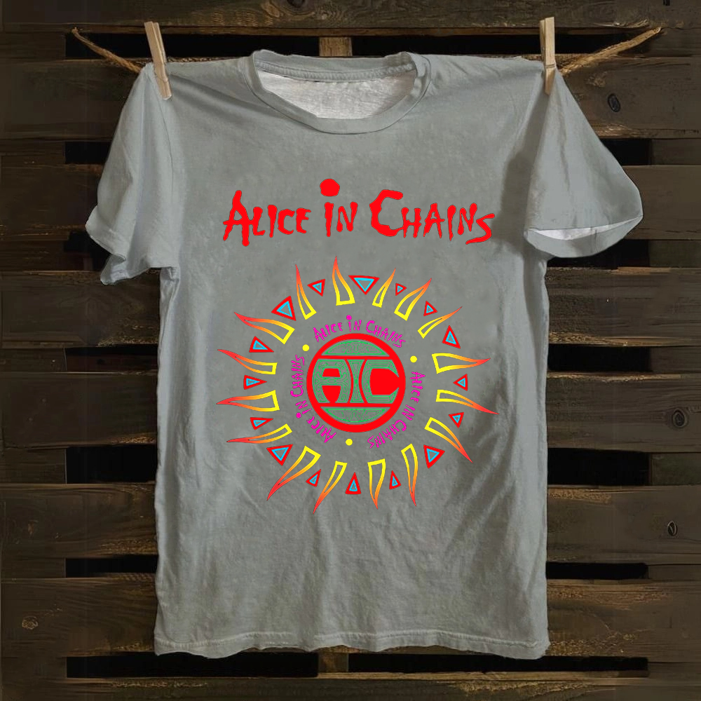 Unisex Vintage Alice in Chains Cotton T-Shirt