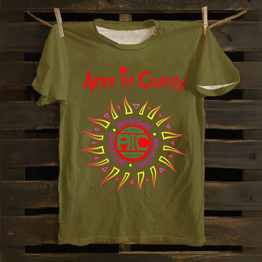 Unisex Vintage Alice in Chains Cotton T-Shirt