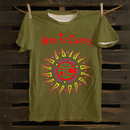 Unisex Vintage Alice in Chains Cotton T-Shirt
