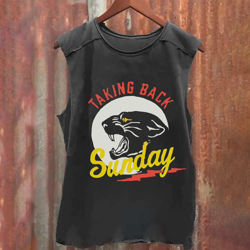 Unisex Vintage Taking Back Sunday Band Tank Top