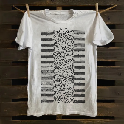 Unisex Vintage Joy division Cat Cotton T-Shirt