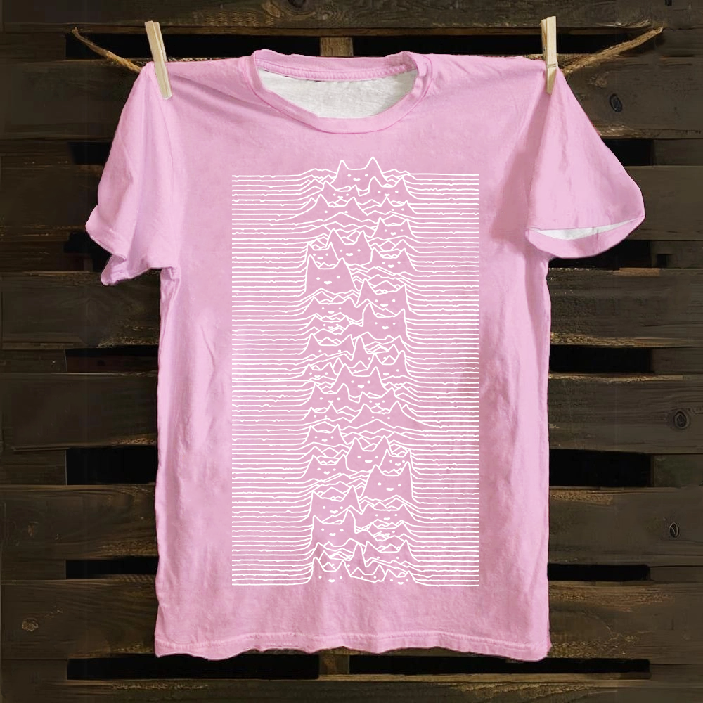 Unisex Vintage Joy division Cat Cotton T-Shirt